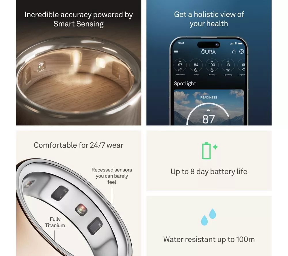 OURA Ring 4 - Rose Gold, Size 4