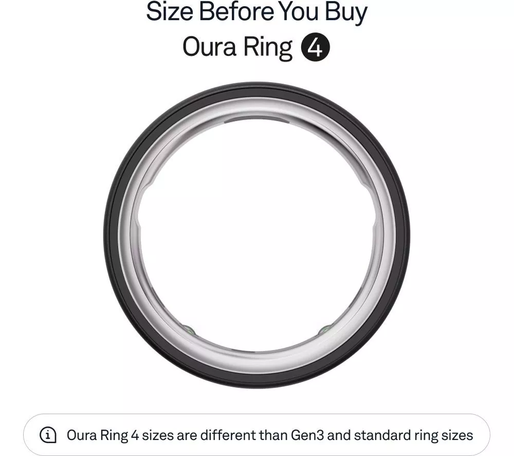 OURA Ring 4 - Stealth, Size 5