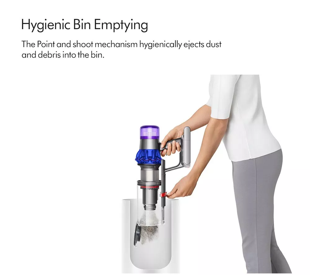 DYSON V15 Extra Cordless Vacuum Cleaner - Nickel Blue - Image 3