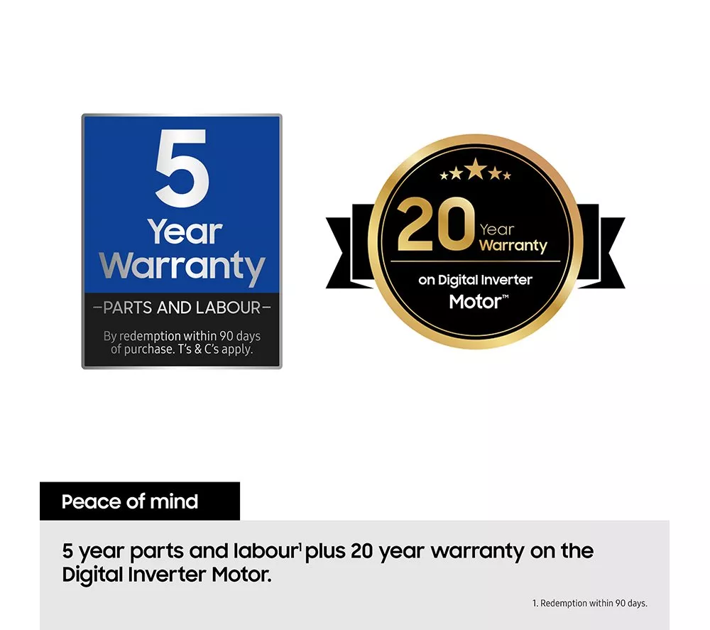 SAMSUNG Series 9 AI Home AI Energy WF90F09C4SU1 WiFi-enabled 9kg 1400 Spin Smart Washing Machine - Dark Silver - Image 10