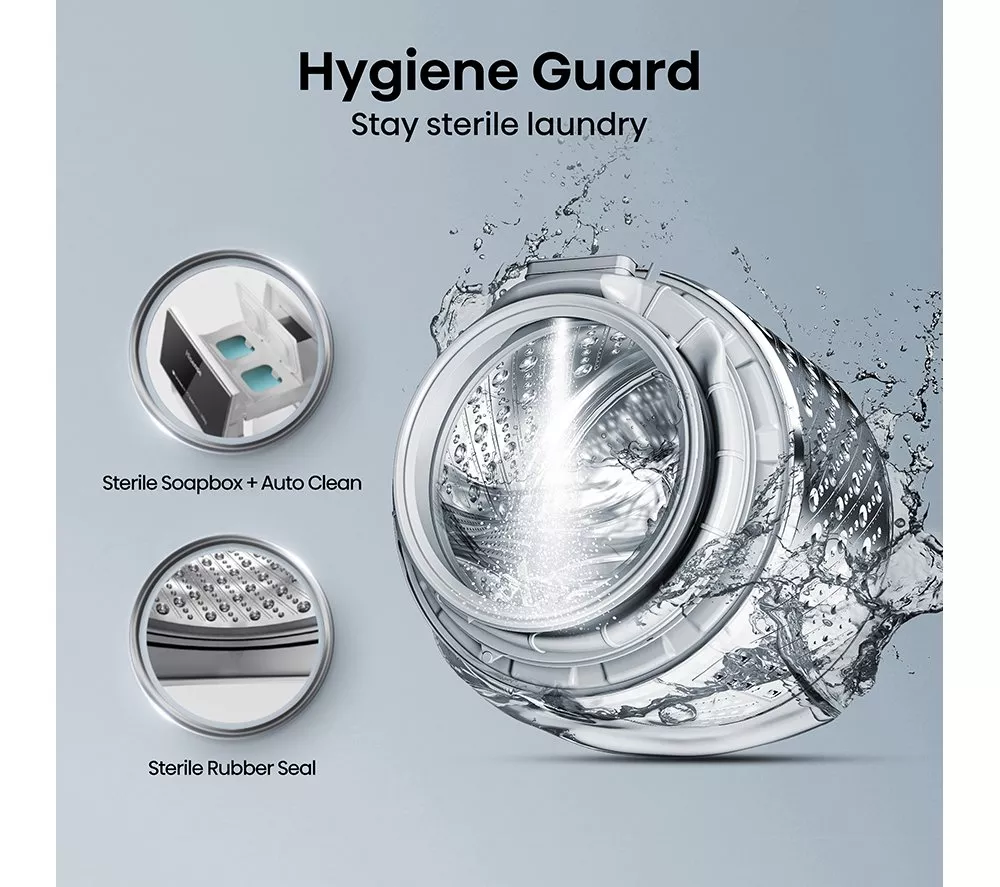 HISENSE 5S Series Auto Dosing WD5S1045BB WiFi-enabled 10.5 kg Washer Dryer - Black - Image 9