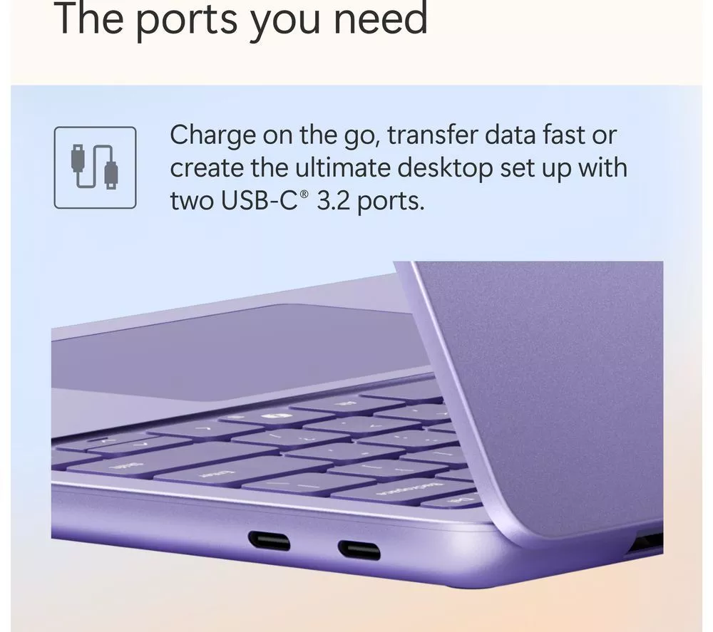 MICROSOFT 13" Surface Laptop, Copilot+ PC - Snapdragon X Plus, 512 GB SSD, Purple - Image 8