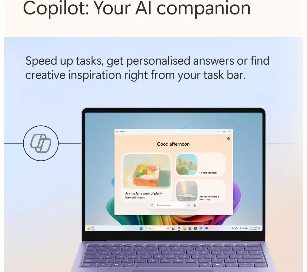 MICROSOFT 13" Surface Laptop, Copilot+ PC - Snapdragon X Plus, 512 GB SSD, Purple - Image 19