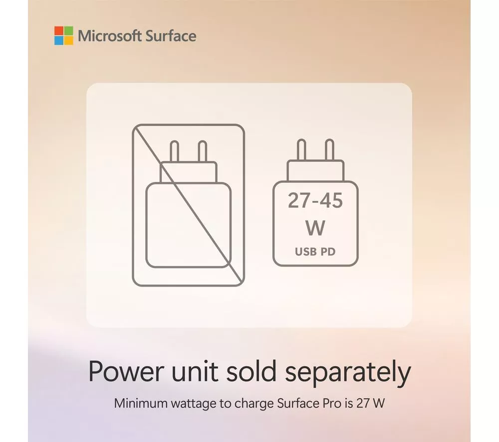 MICROSOFT 12" Surface Pro, Copilot+ PC - Snapdragon X Plus, 256 GB SSD, Platinum - Image 4