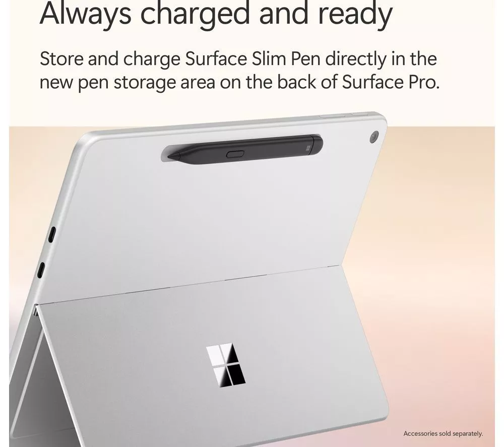 MICROSOFT 12" Surface Pro, Copilot+ PC - Snapdragon X Plus, 256 GB SSD, Platinum - Image 8