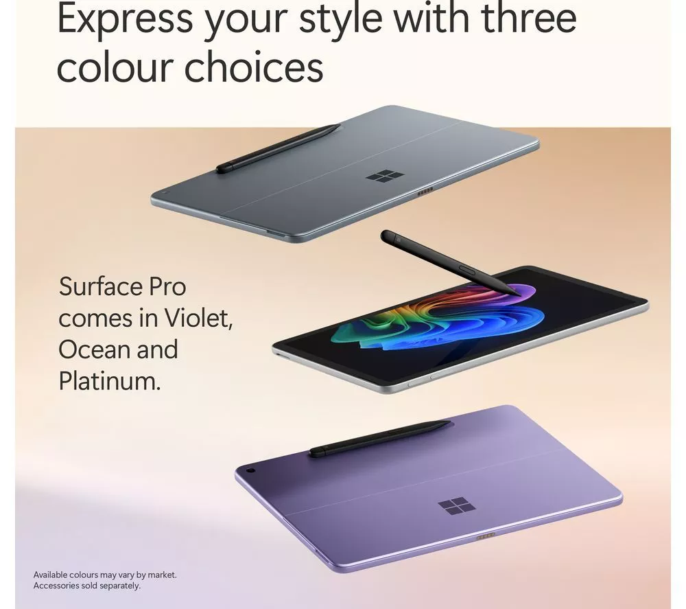 MICROSOFT 12" Surface Pro, Copilot+ PC - Snapdragon X Plus, 256 GB SSD, Platinum - Image 13