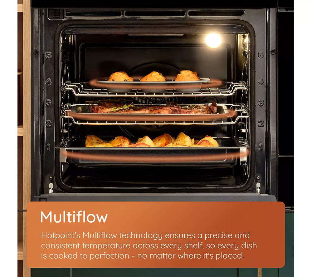 HOTPOINT Class 2 Multiflow HO 458H B UK Electric Oven - Black