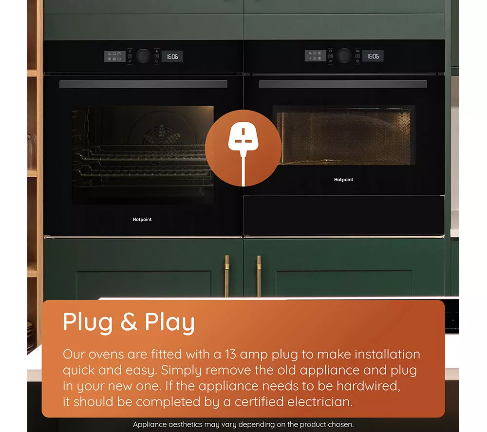 HOTPOINT Class 2 Multiflow HO 458H B UK Electric Oven - Black