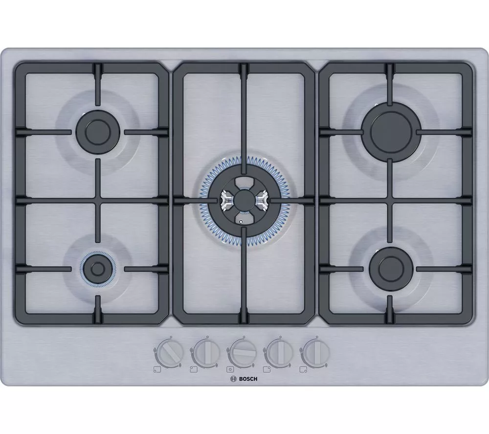 BOSCH Series 4 PGQ7B5K90 75 cm Gas Hob - Stainless Steel