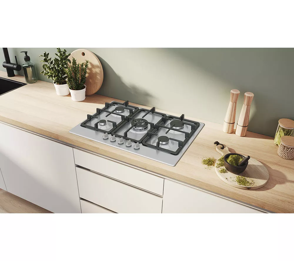BOSCH Series 4 PGQ7B5K90 75 cm Gas Hob - Stainless Steel - Image 4