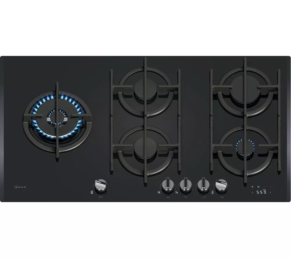 NEFF N90 T29RHS4S0 90 cm Gas Hob - Black