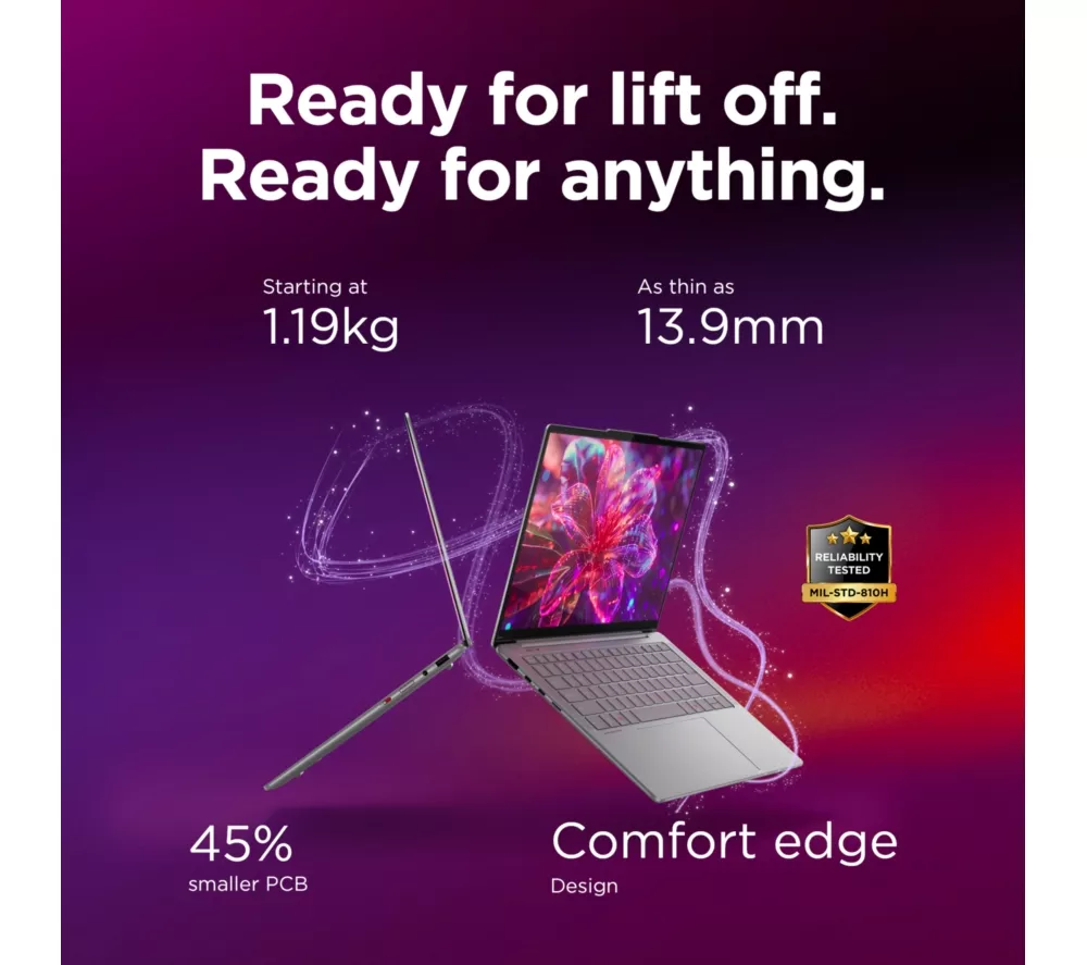 LENOVO Yoga Slim 7 14" Laptop, Copilot+ PC - Intel® Core™ Ultra 5, 512 GB SSD, Grey - Image 4