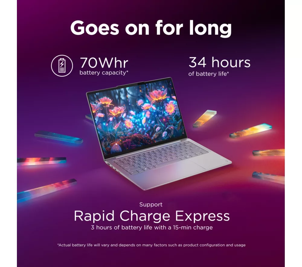 LENOVO Yoga Slim 7 14" Laptop, Copilot+ PC - Intel® Core™ Ultra 5, 512 GB SSD, Grey - Image 8