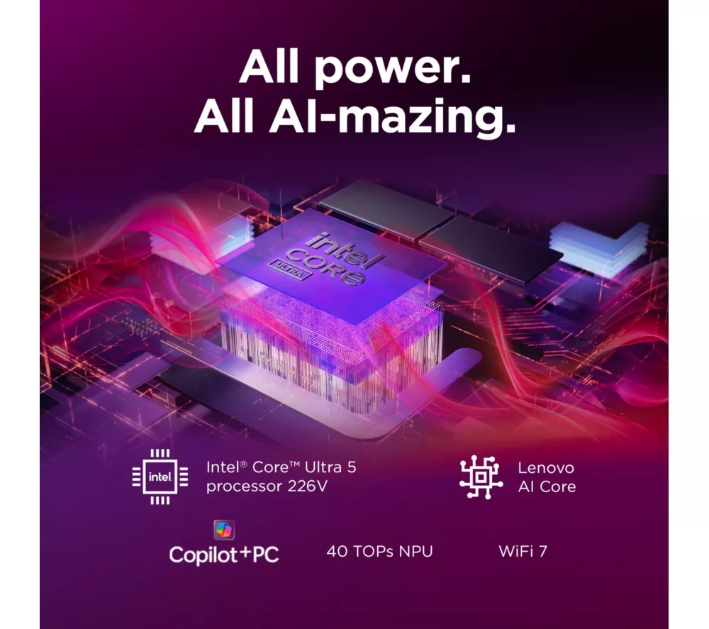 LENOVO Yoga Slim 7 14" Laptop, Copilot+ PC - Intel® Core™ Ultra 5, 512 GB SSD, Grey - Image 9