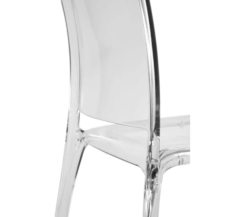 TEKNIK Clarity Polycarbonate Chair - Clear, Set of 4 - Image 5