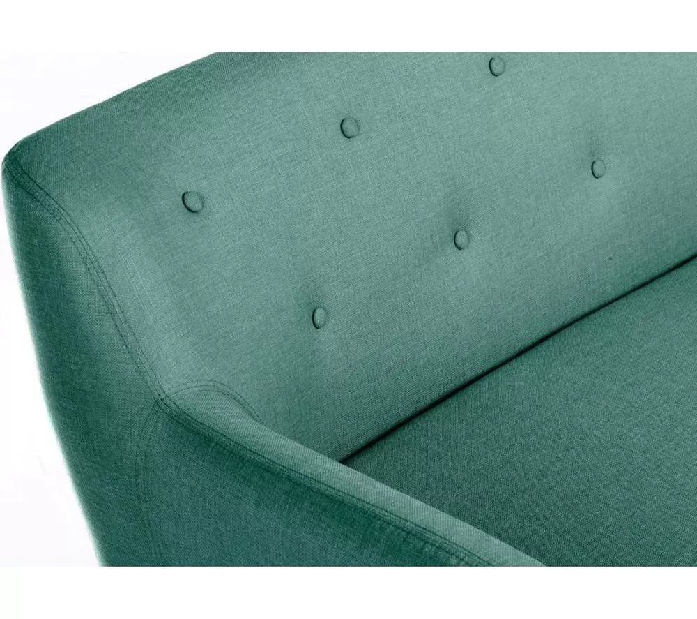 TEKNIK Skandi 2-Seater Fabric Sofa - Ocean Green