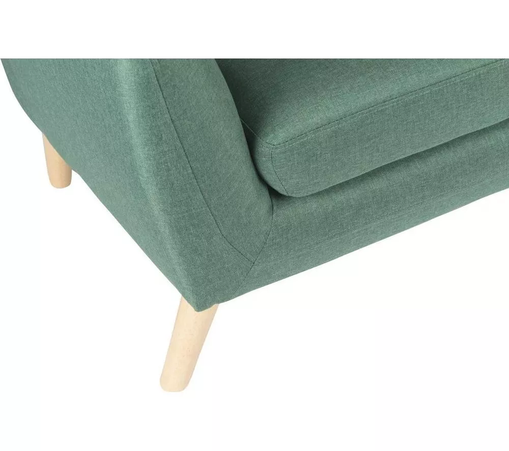 TEKNIK Skandi 2-Seater Fabric Sofa - Ocean Green