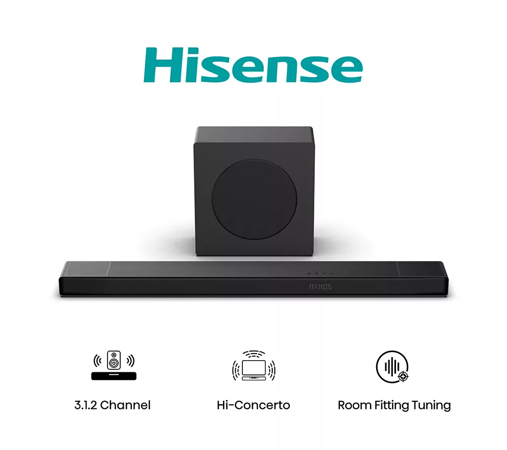 HISENSE AX3120Q 3.1.2 Wireless Sound Bar with Dolby Atmos & DTS Virtual:X - Image 2