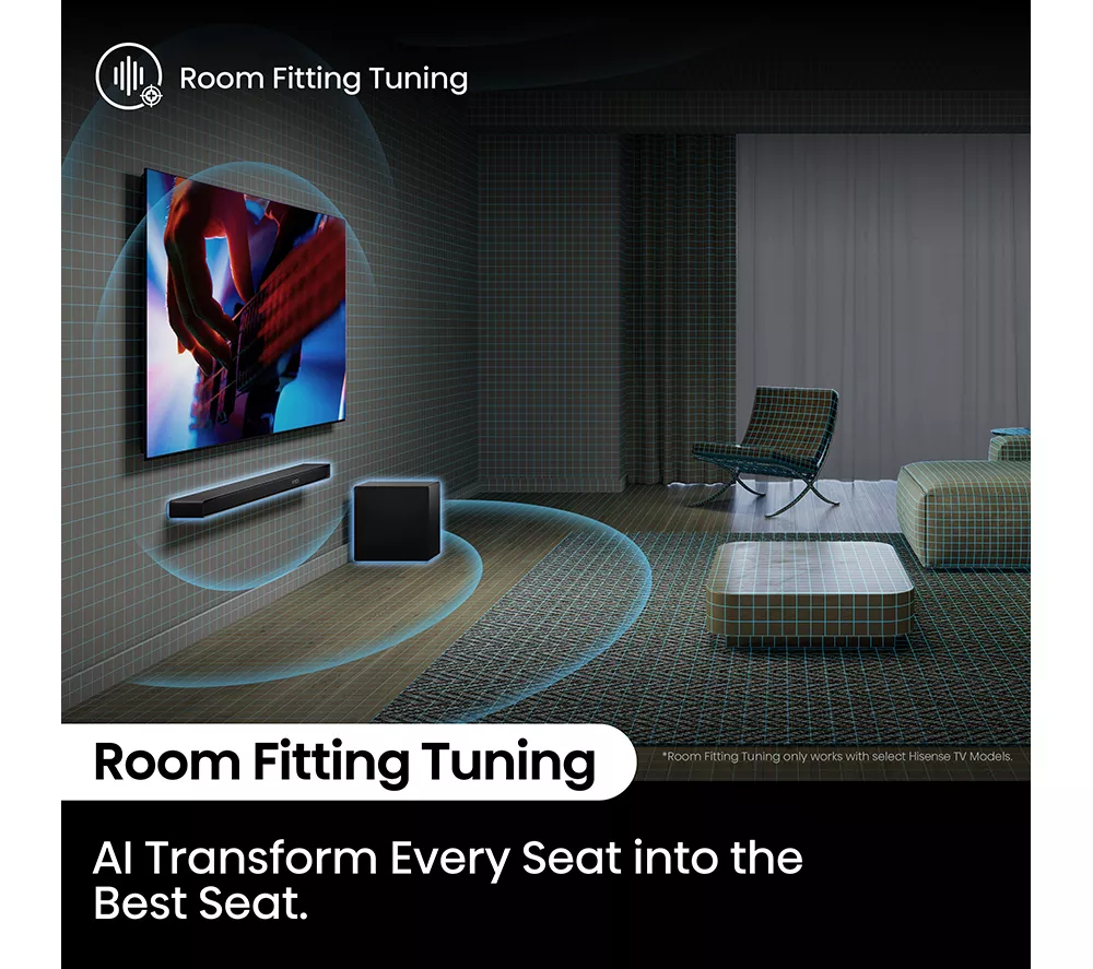 HISENSE AX3120Q 3.1.2 Wireless Sound Bar with Dolby Atmos & DTS Virtual:X - Image 8