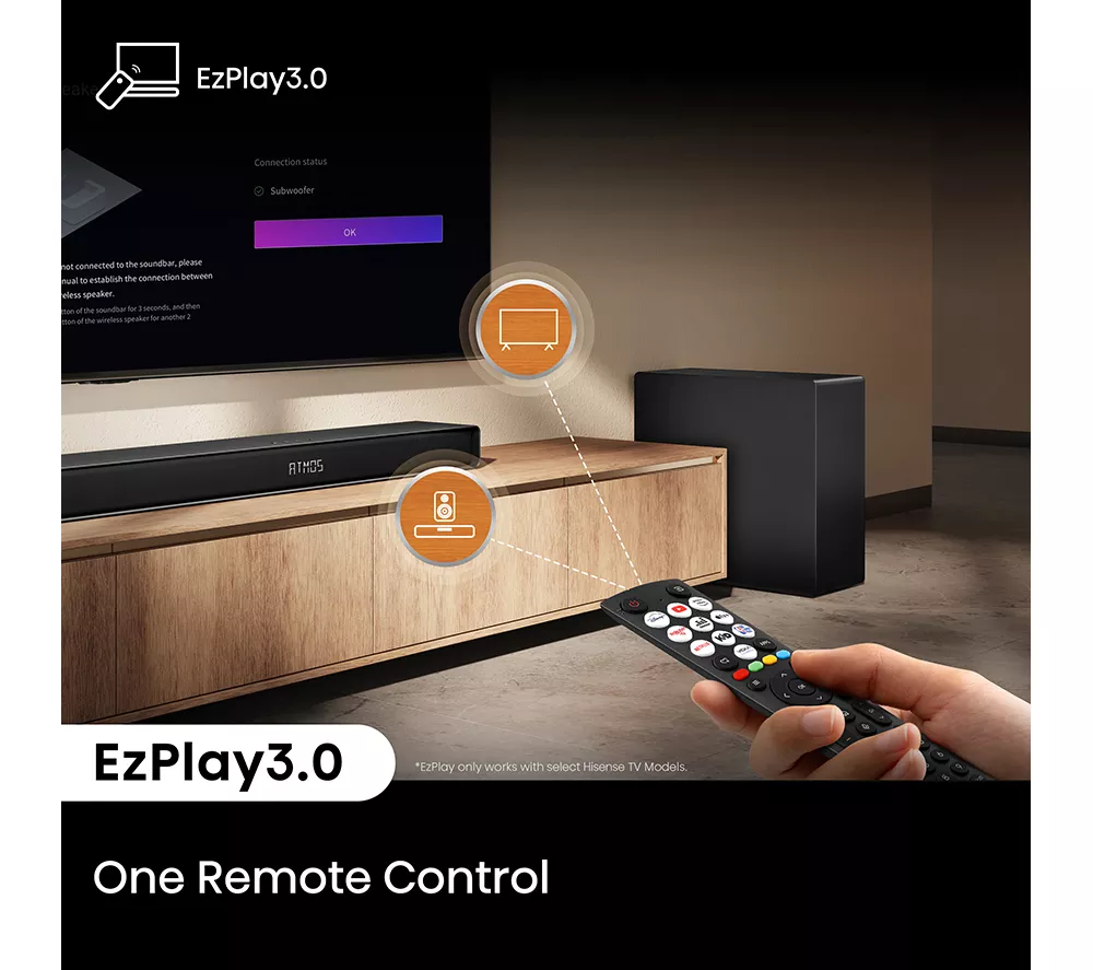 HISENSE AX3120Q 3.1.2 Wireless Sound Bar with Dolby Atmos & DTS Virtual:X - Image 10