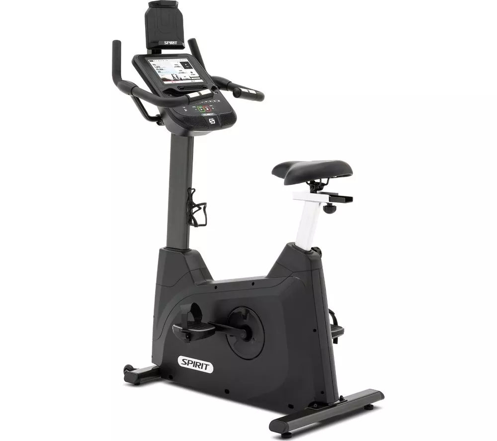 SPIRIT XBU55ENT Smart WiFi Upright Exercise Bike - Black