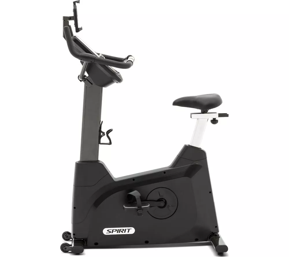 SPIRIT XBU55ENT Smart WiFi Upright Exercise Bike - Black - Image 2