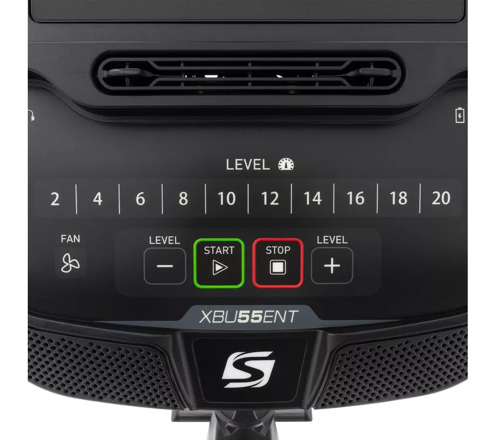 SPIRIT XBU55ENT Smart WiFi Upright Exercise Bike - Black - Image 7