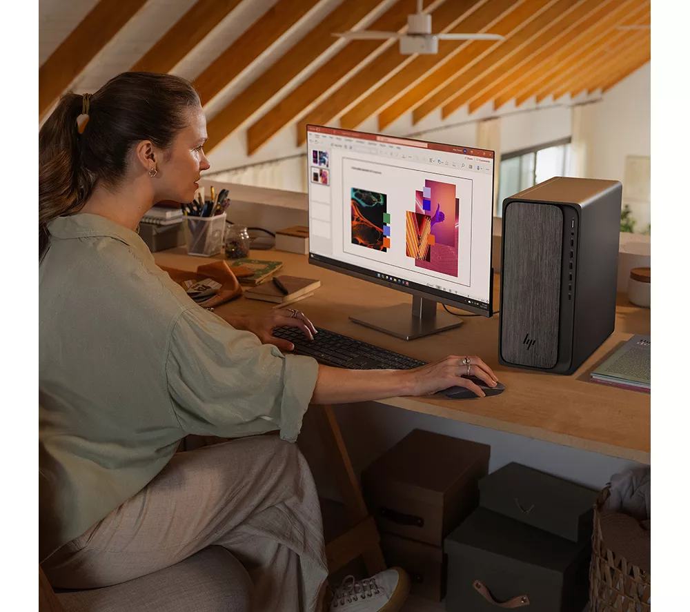 HP OmniDesk M02-0000na Desktop PC - AMD Ryzen 5, 512 GB SSD, Grey Wood - Image 13