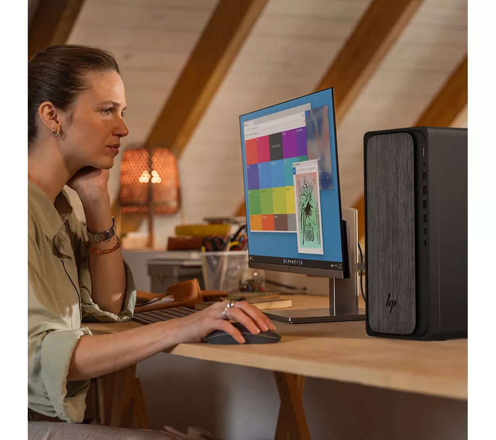 HP OmniDesk M02-0000na Desktop PC - AMD Ryzen 5, 512 GB SSD, Grey Wood - Image 14