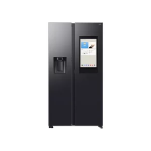 SAMSUNG Bespoke AI Family Hub RS90F66BEFEU American-Style Smart Fridge Freezer with On-device Bixby - Black