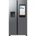 SAMSUNG Bespoke AI Family Hub RS90F66BETEU American-Style Smart Fridge Freezer - Silver