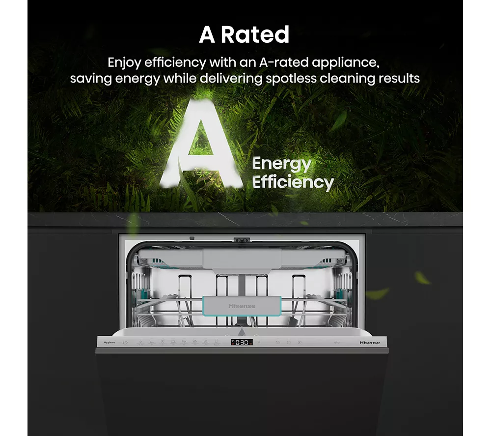 HISENSE HV673A60UK Full-size Fully Integrated WiFi-enabled Dishwasher - Image 3