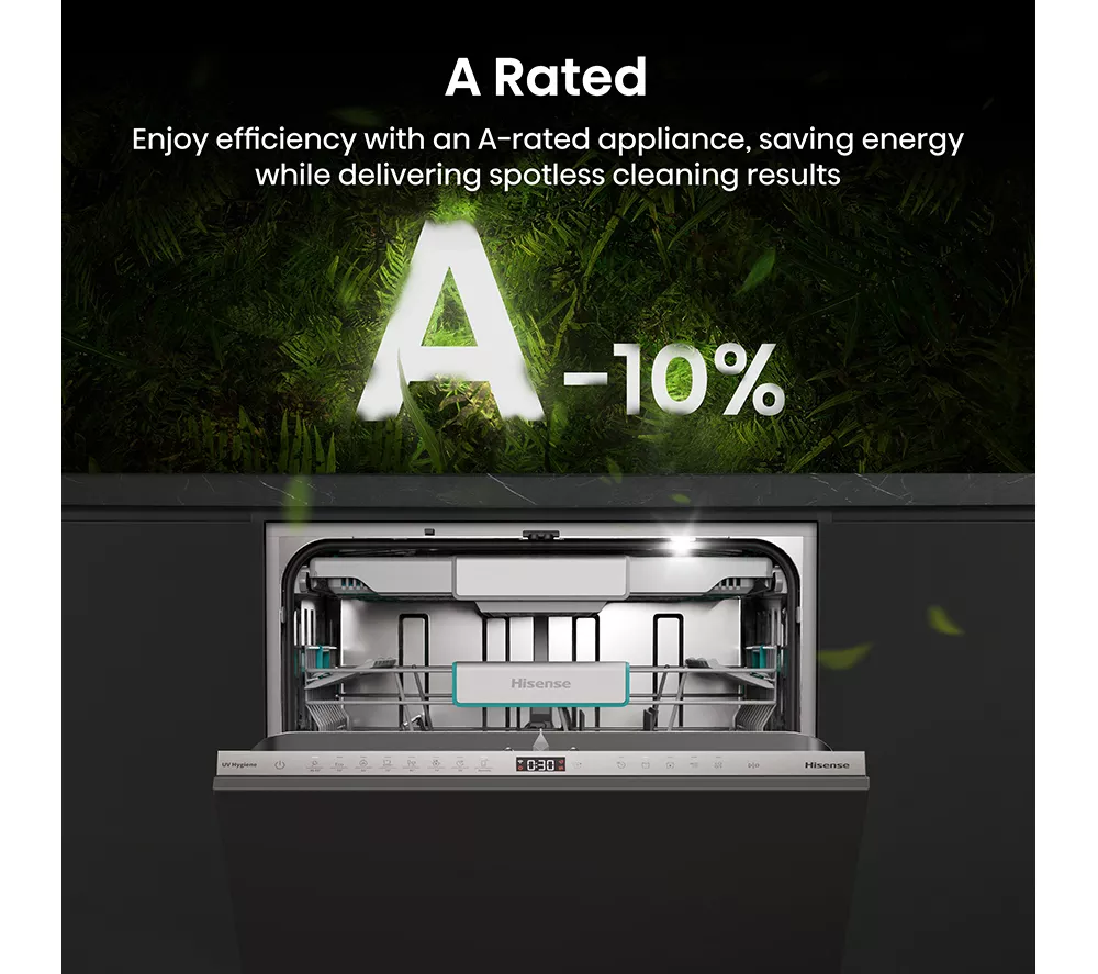 HISENSE UV Clean HV693A60UVADUK Full-size Fully Integrated WiFi-enabled Dishwasher