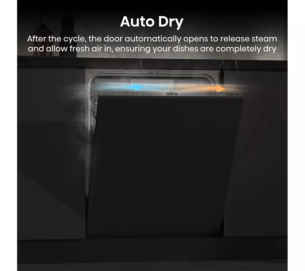 HISENSE UV Clean HV693A60UVADUK Full-size Fully Integrated WiFi-enabled Dishwasher