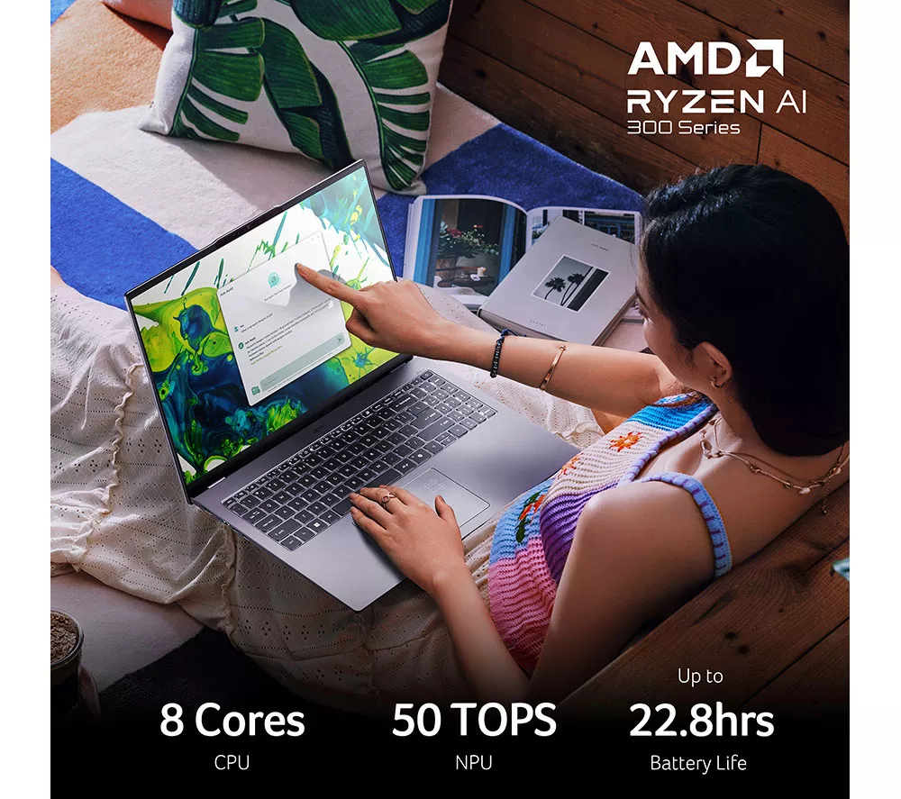 ACER Swift Go 16 OLED 16" Laptop, Copilot+ PC - AMD Ryzen AI 7, 1 TB SSD, Grey