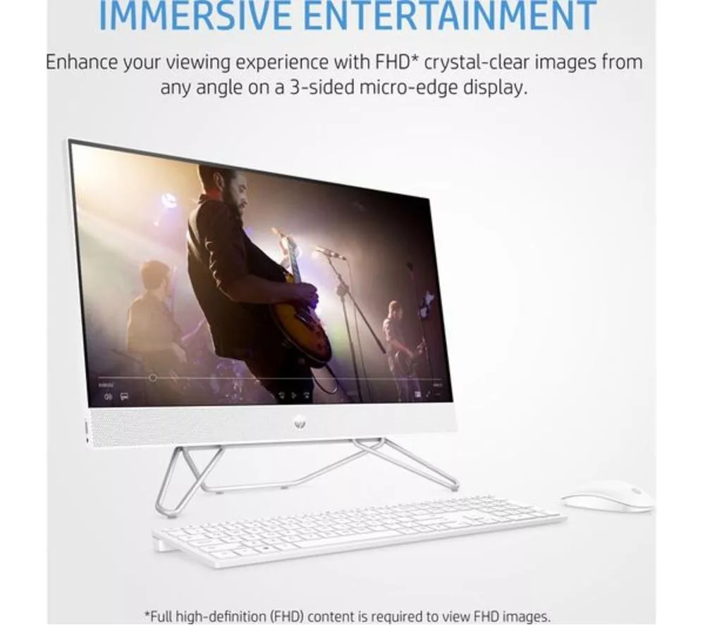 HP 24-cb1002na 23.8" Refurbished All-in-One PC - Intel® Core™ i5, 512 GB SSD, White (Excellent Condition) - Image 5