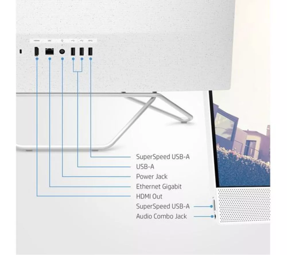 HP 24-cb1002na 23.8" Refurbished All-in-One PC - Intel® Core™ i5, 512 GB SSD, White (Excellent Condition) - Image 7