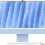 APPLE Refurbished iMac 4.5K 24" (2024) - M4, 512 GB SSD, Blue (Excellent Condition)