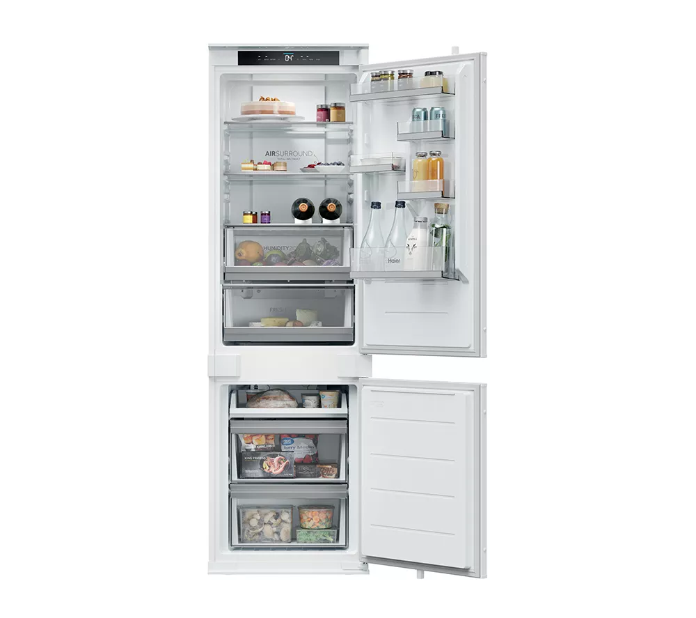 HAIER HBQW5518EK-UK Integrated Smart 70/30 Fridge Freezer - Sliding Hinge