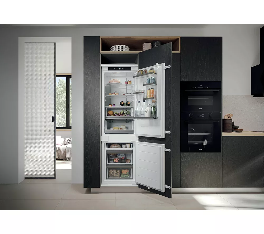 HAIER HBQW5518EK-UK Integrated Smart 70/30 Fridge Freezer - Sliding Hinge