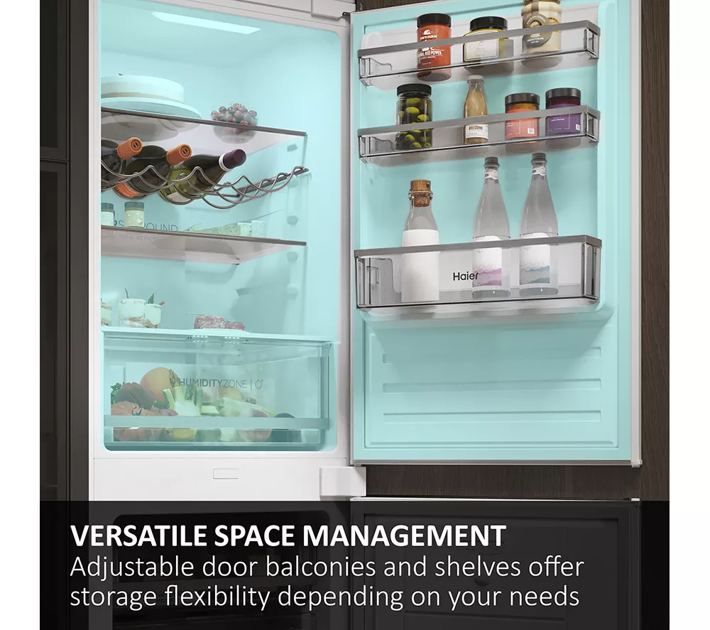HAIER HBQW5518EK-UK Integrated Smart 70/30 Fridge Freezer - Sliding Hinge