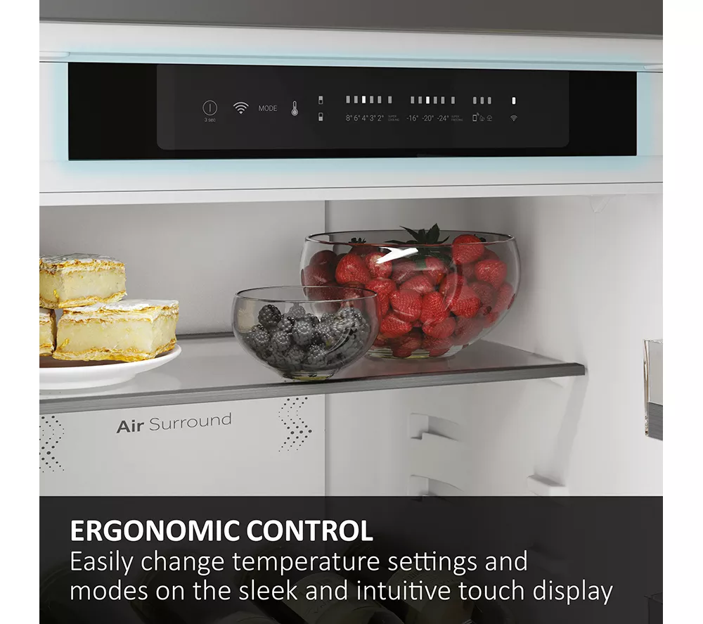 HAIER HBQW5518EK-UK Integrated Smart 70/30 Fridge Freezer - Sliding Hinge