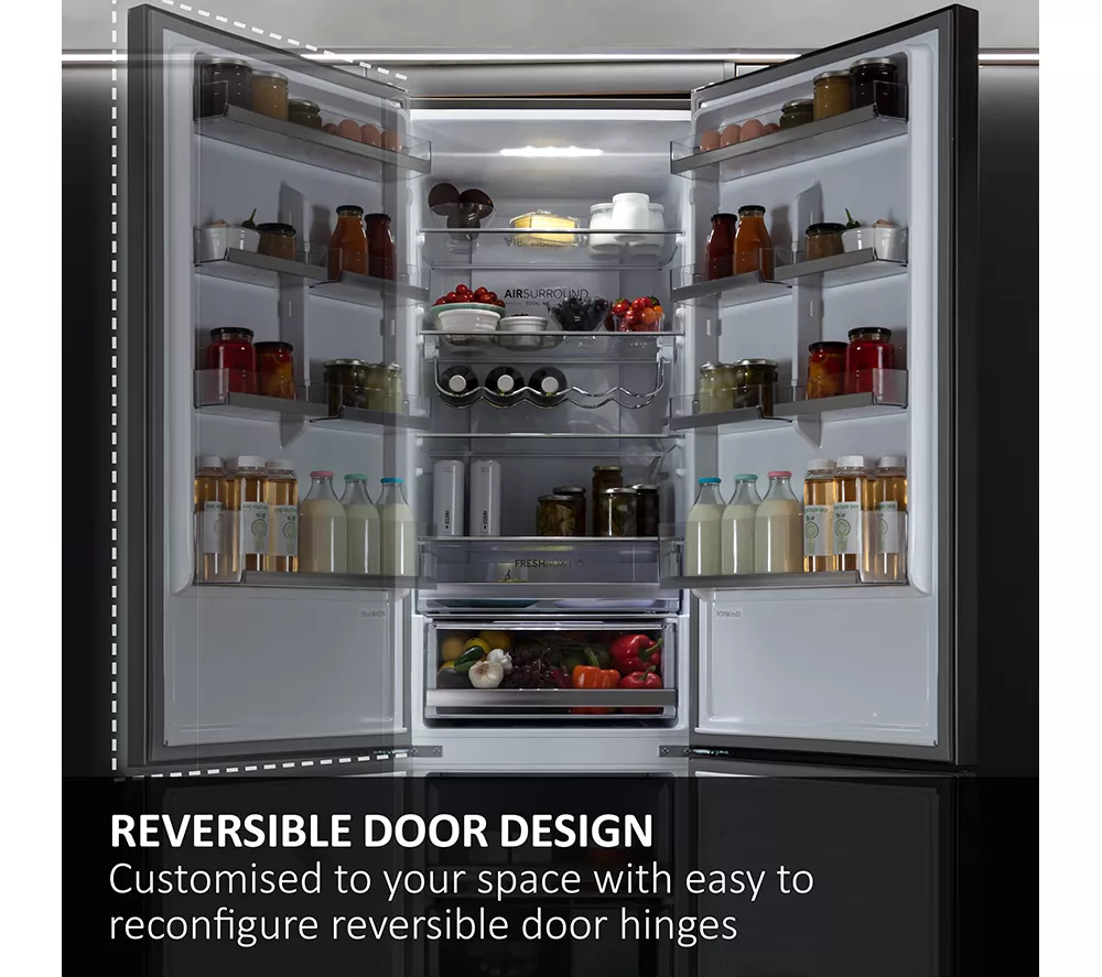 HAIER HBQW5518EK-UK Integrated Smart 70/30 Fridge Freezer - Sliding Hinge