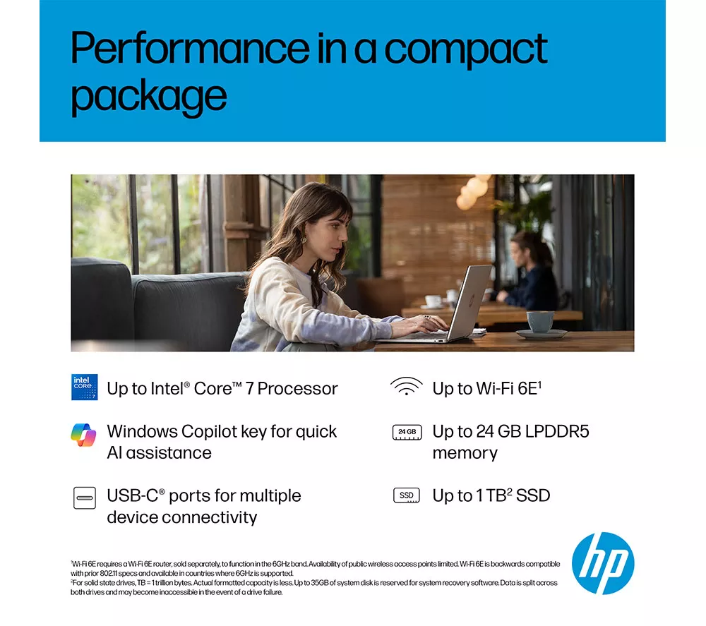 HP OmniBook 5 14" 2 in 1 Laptop - Intel® Core™ i5, 512 GB SSD, Silver