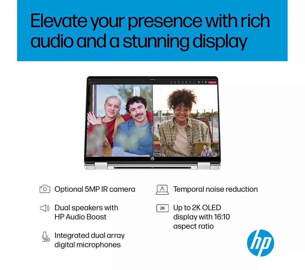 HP OmniBook 5 14" 2 in 1 Laptop - Intel® Core™ i5, 512 GB SSD, Silver