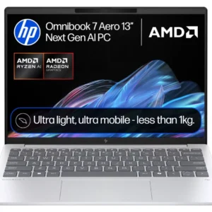 HP OmniBook 7 Aero NGAI 13.3" Laptop - AMD Ryzen AI 5, 512 GB SSD, Glacier Silver