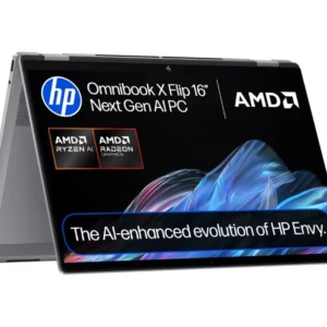 HP OmniBook X Flip NGAI 16" 2 in 1 Laptop - AMD Ryzen AI 5, 512 GB SSD, Meteor Silver