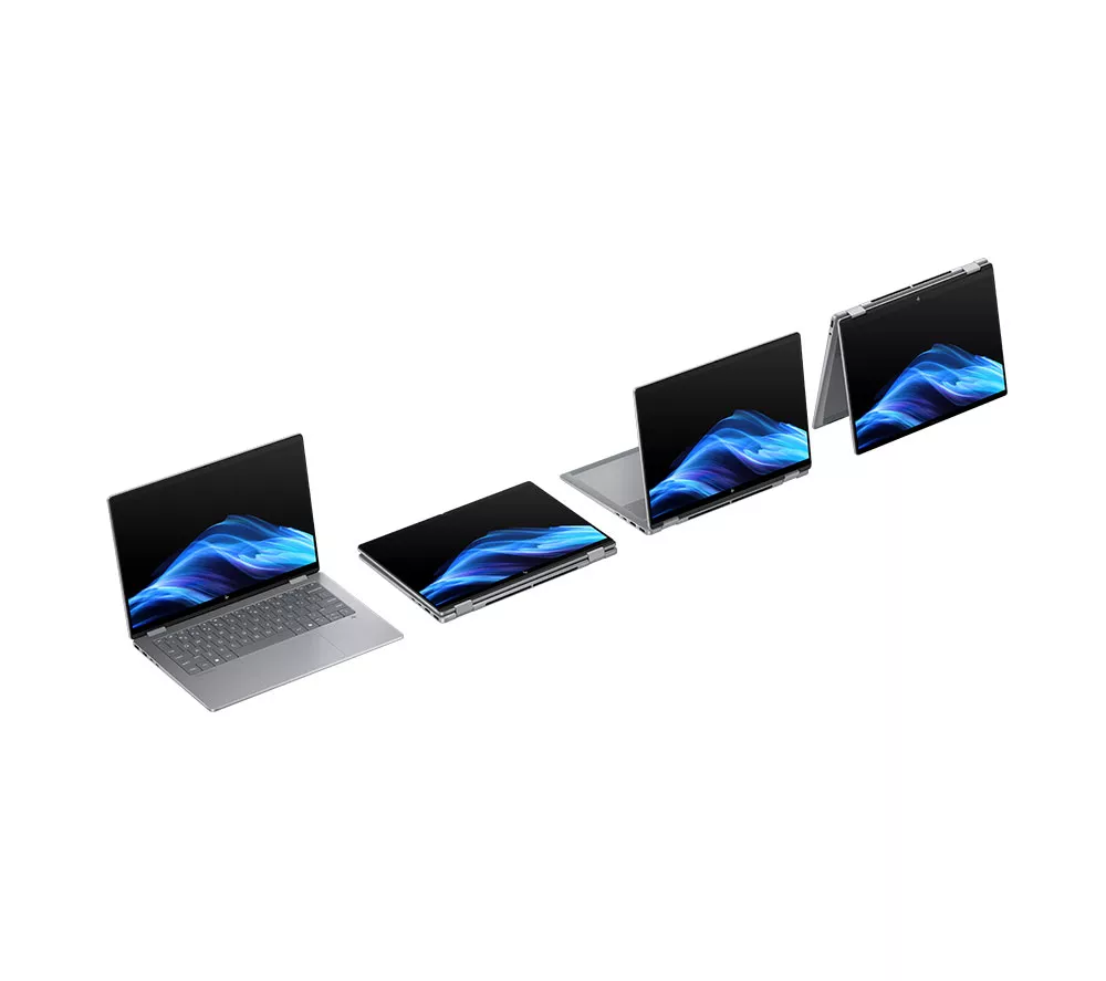 HP OmniBook X Flip NGAI 14" 2 in 1 Laptop - AMD Ryzen AI 5, 512 GB SSD, Meteor Silver