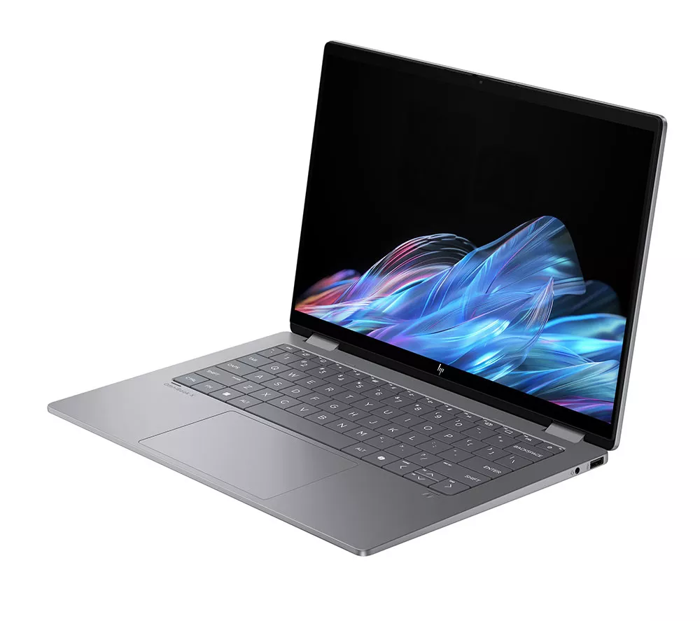 HP OmniBook X Flip NGAI 14" 2 in 1 Laptop - AMD Ryzen AI 5, 512 GB SSD, Meteor Silver