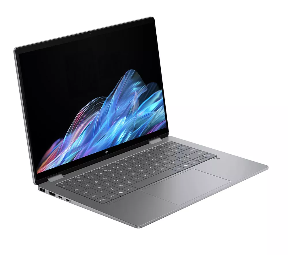 HP OmniBook X Flip NGAI 14" 2 in 1 Laptop - AMD Ryzen AI 5, 512 GB SSD, Meteor Silver